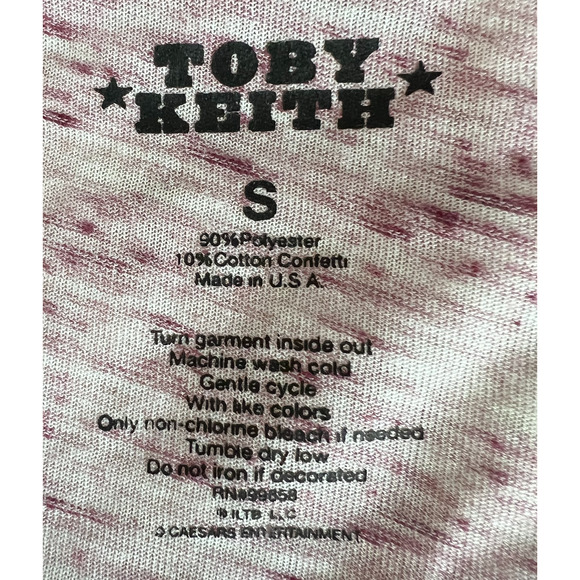 Toby Keith Concert T-Shirt Womens Size S Red White Blue Lightweight Vintage 2005 - Picture 2 of 10